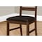 Monarch Specialties Dining Chair, 37 in. Height, Set Of 2, Dining Room, Kitchen, Side, Upholstered, Brown Solid Wood I 1372 - alternate 2